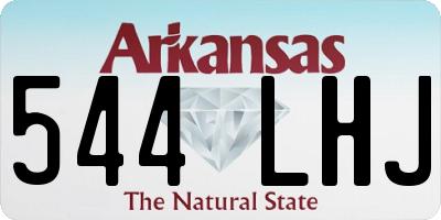 AR license plate 544LHJ