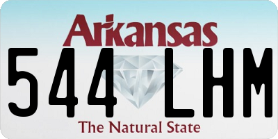 AR license plate 544LHM