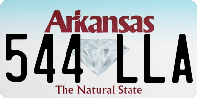 AR license plate 544LLA