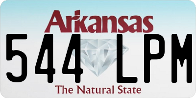 AR license plate 544LPM