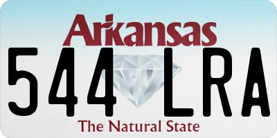 AR license plate 544LRA