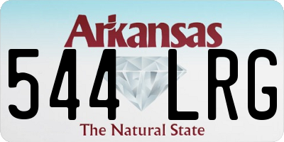 AR license plate 544LRG