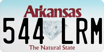 AR license plate 544LRM