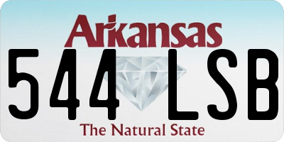 AR license plate 544LSB