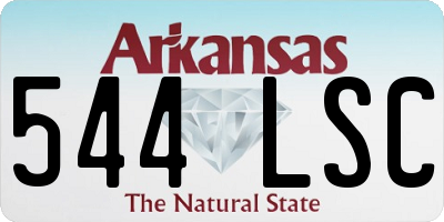 AR license plate 544LSC