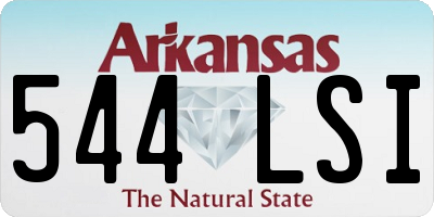 AR license plate 544LSI