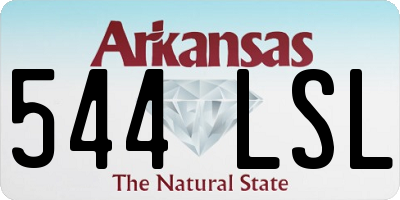 AR license plate 544LSL
