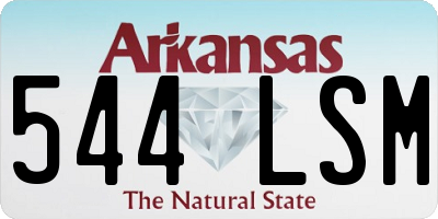 AR license plate 544LSM
