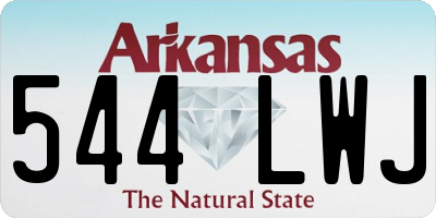 AR license plate 544LWJ