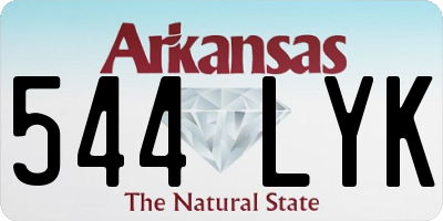 AR license plate 544LYK