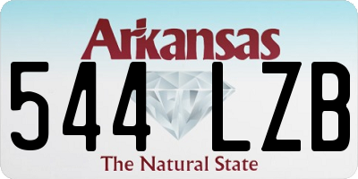 AR license plate 544LZB
