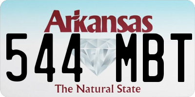 AR license plate 544MBT