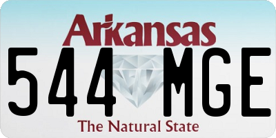 AR license plate 544MGE