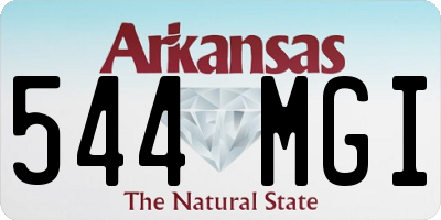 AR license plate 544MGI