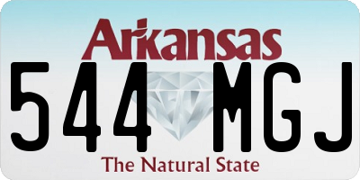 AR license plate 544MGJ