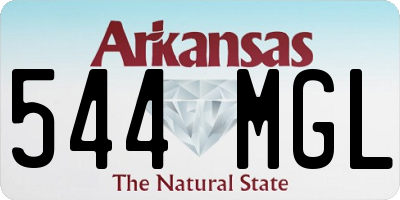 AR license plate 544MGL