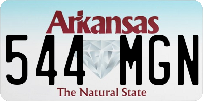 AR license plate 544MGN
