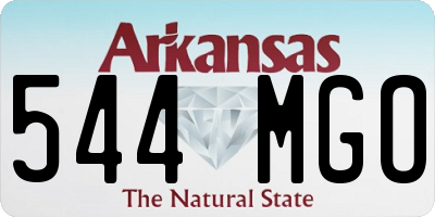 AR license plate 544MGO