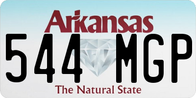 AR license plate 544MGP