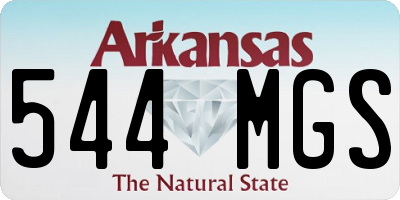 AR license plate 544MGS