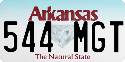AR license plate 544MGT