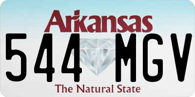 AR license plate 544MGV