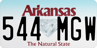 AR license plate 544MGW