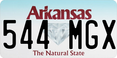 AR license plate 544MGX