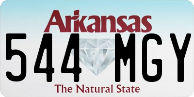 AR license plate 544MGY