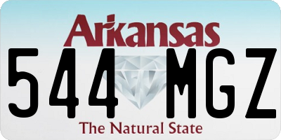 AR license plate 544MGZ