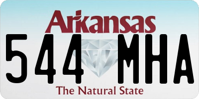 AR license plate 544MHA