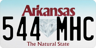 AR license plate 544MHC