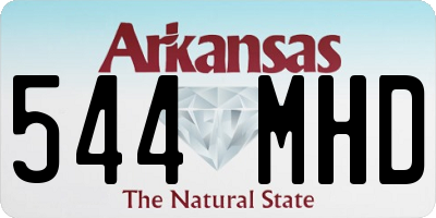 AR license plate 544MHD