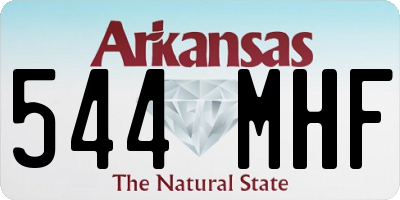 AR license plate 544MHF