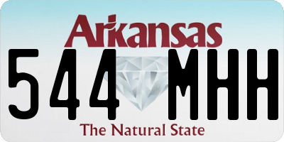 AR license plate 544MHH