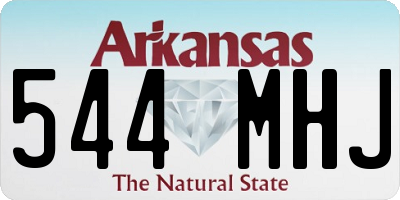 AR license plate 544MHJ
