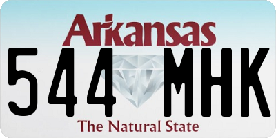 AR license plate 544MHK