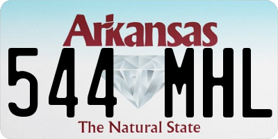 AR license plate 544MHL
