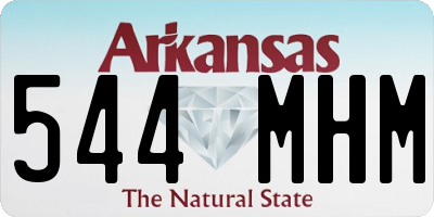 AR license plate 544MHM