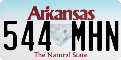 AR license plate 544MHN