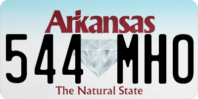 AR license plate 544MHO