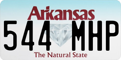 AR license plate 544MHP