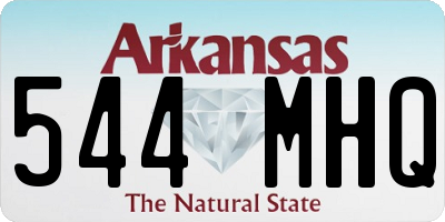 AR license plate 544MHQ