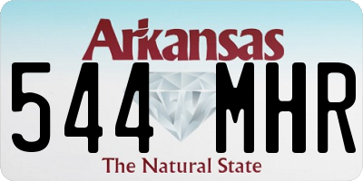 AR license plate 544MHR