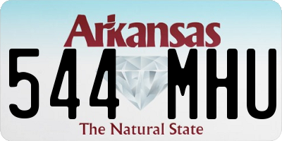 AR license plate 544MHU