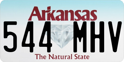 AR license plate 544MHV