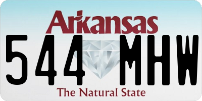 AR license plate 544MHW