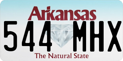 AR license plate 544MHX