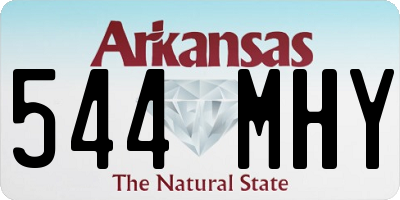 AR license plate 544MHY