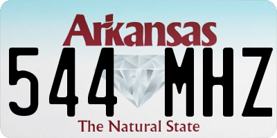AR license plate 544MHZ